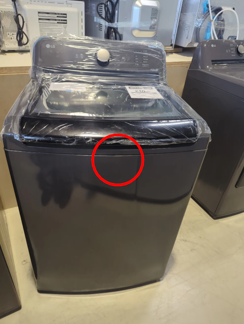 WT6105CM - WASHERS - LG - Top Loading - Grey - Open Box - Image 2